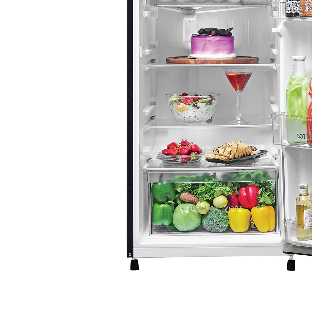Haier 185L 2 Star Direct Cool Refrigerator - HRD-2062CMSF-N
